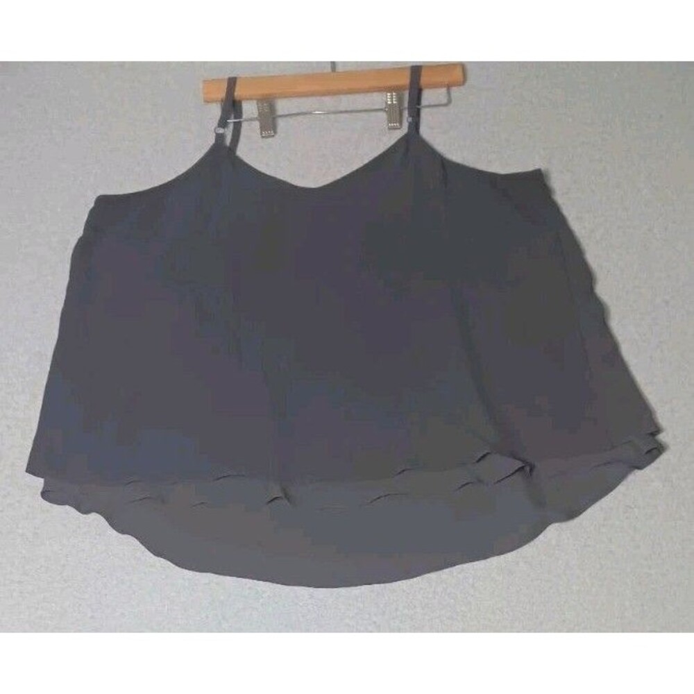 Torrid Sophie Georgette Swing Cami 2 Light Gray Layering Boho Festival Flowy - Picture 11 of 11
